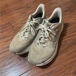 Hoka Men's Beige Athletic Shoes